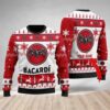 Funny Bacardi Rum Custom Christmas Jumpers Ugly Sweater - Narides