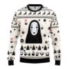 Funny No Face Studio Ghibli Christmas Ugly Sweater - Narides