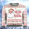 Funny Santa Claus Ask Your Mom If Im Real Womens Christmas Limited Ugly Sweater - Narides