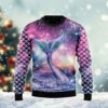 Galaxy Mermaid Tail Awesome Ugly Sweater - Narides