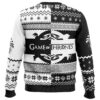 Game of Thrones House Black and White Ugly Christmas Sweater - Holiday Jumper Sweatshirt - Narides