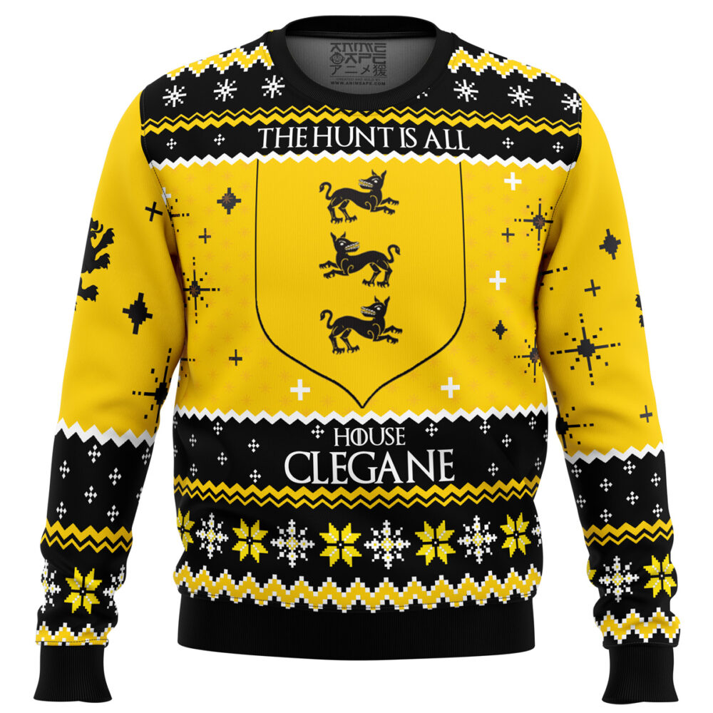 Game of Thrones House Clegane Ugly Christmas Sweater - Holiday Jumper Sweatshirt - Narides