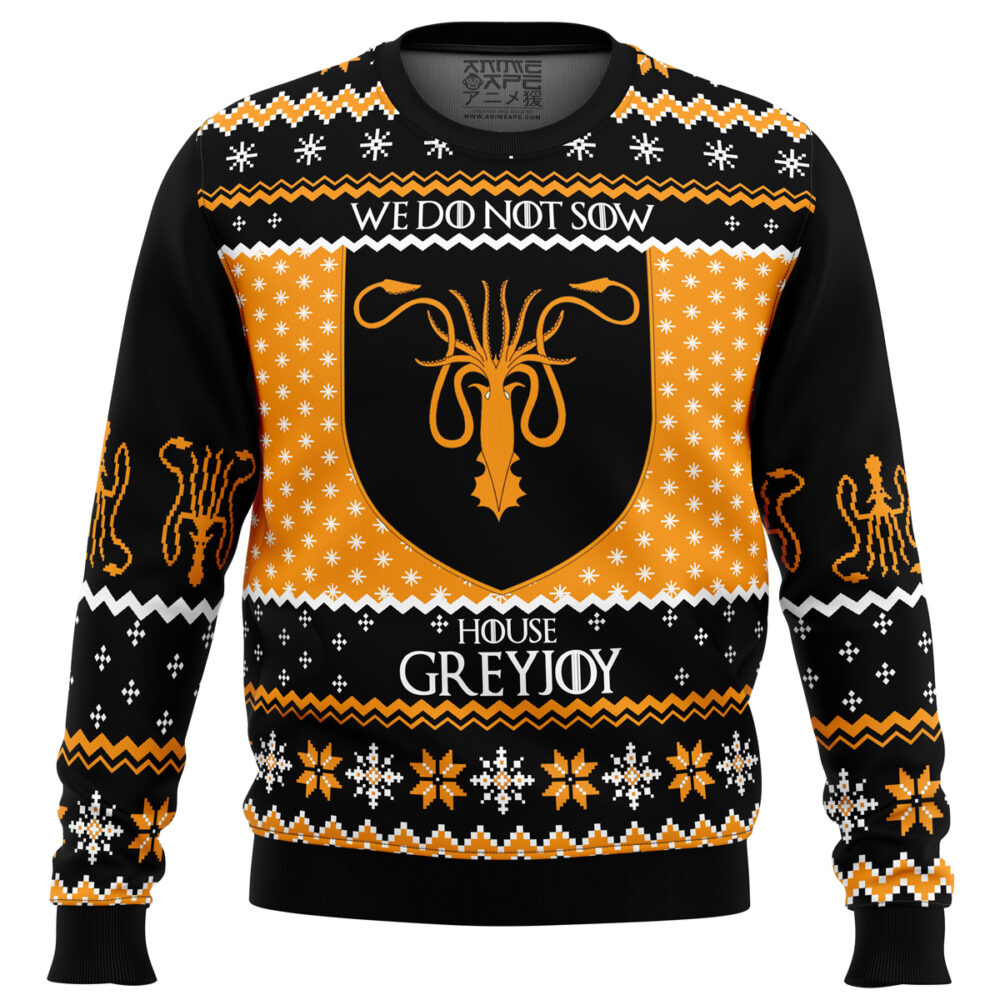 Game of Thrones House Greyjoy Ugly Christmas Sweater - Holiday Jumper Sweatshirt - Narides