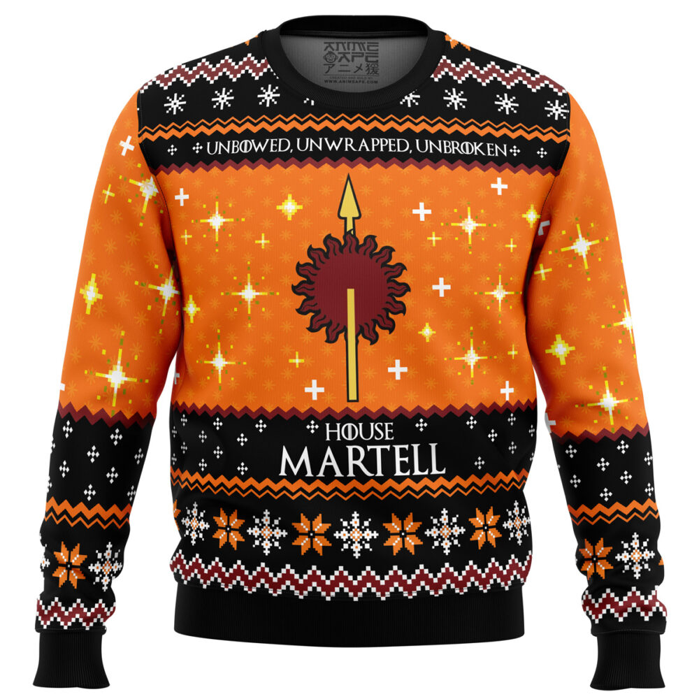 Game of Thrones House Martell Ugly Christmas Sweater - Holiday Jumper Sweatshirt - Narides