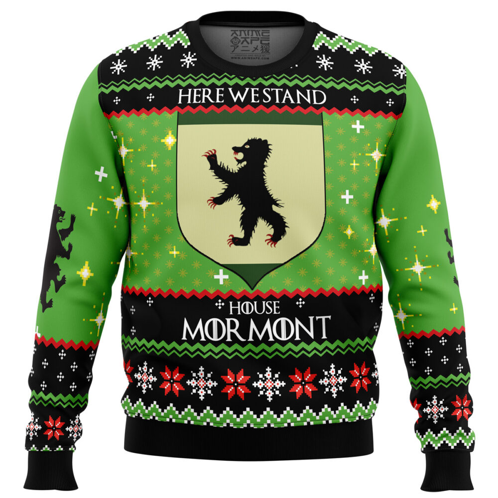 Game of Thrones House Mormont Ugly Christmas Sweater - Holiday Jumper Sweatshirt - Narides