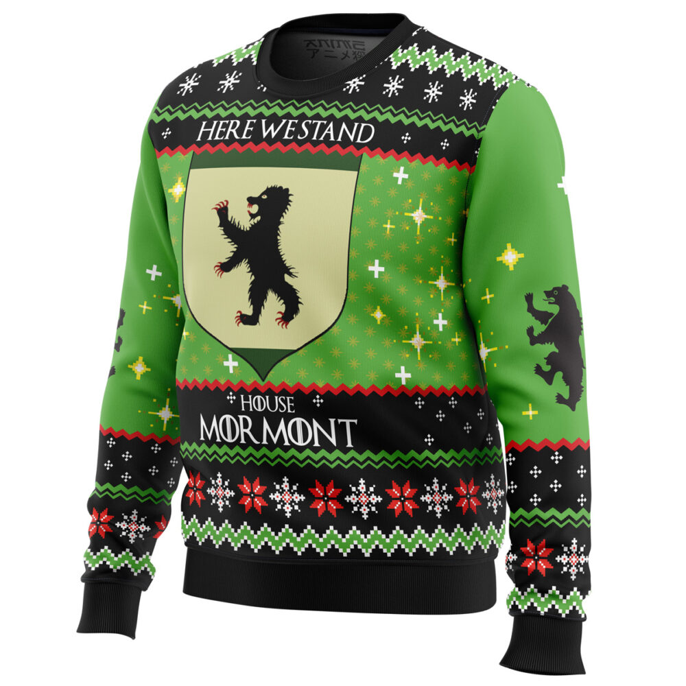 Game of Thrones House Mormont Ugly Christmas Sweater - Holiday Jumper Sweatshirt - Narides