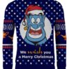 Genie Aladdin We Wish You A Merry Christmas Awesome Ugly Sweater - Narides