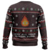 Ghibli May All Your Bacon Burn Ugly Christmas Sweater - Holiday Jumper Sweatshirt - Narides