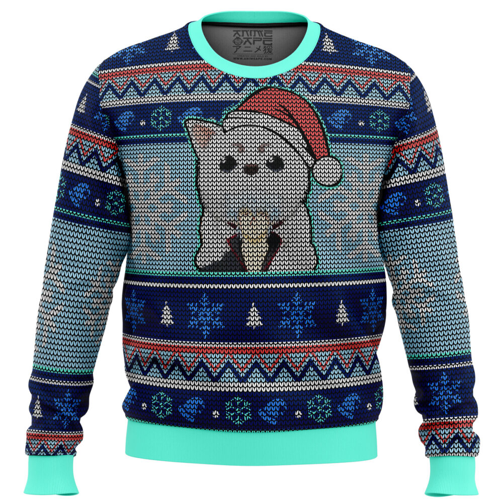 Gintama Gintoki and Sadaharu Ugly Christmas Sweater - Holiday Jumper Sweatshirt - Narides