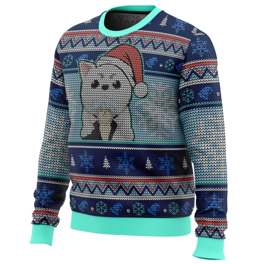 Gintama Gintoki and Sadaharu Ugly Christmas Sweater - Holiday Jumper Sweatshirt - Narides