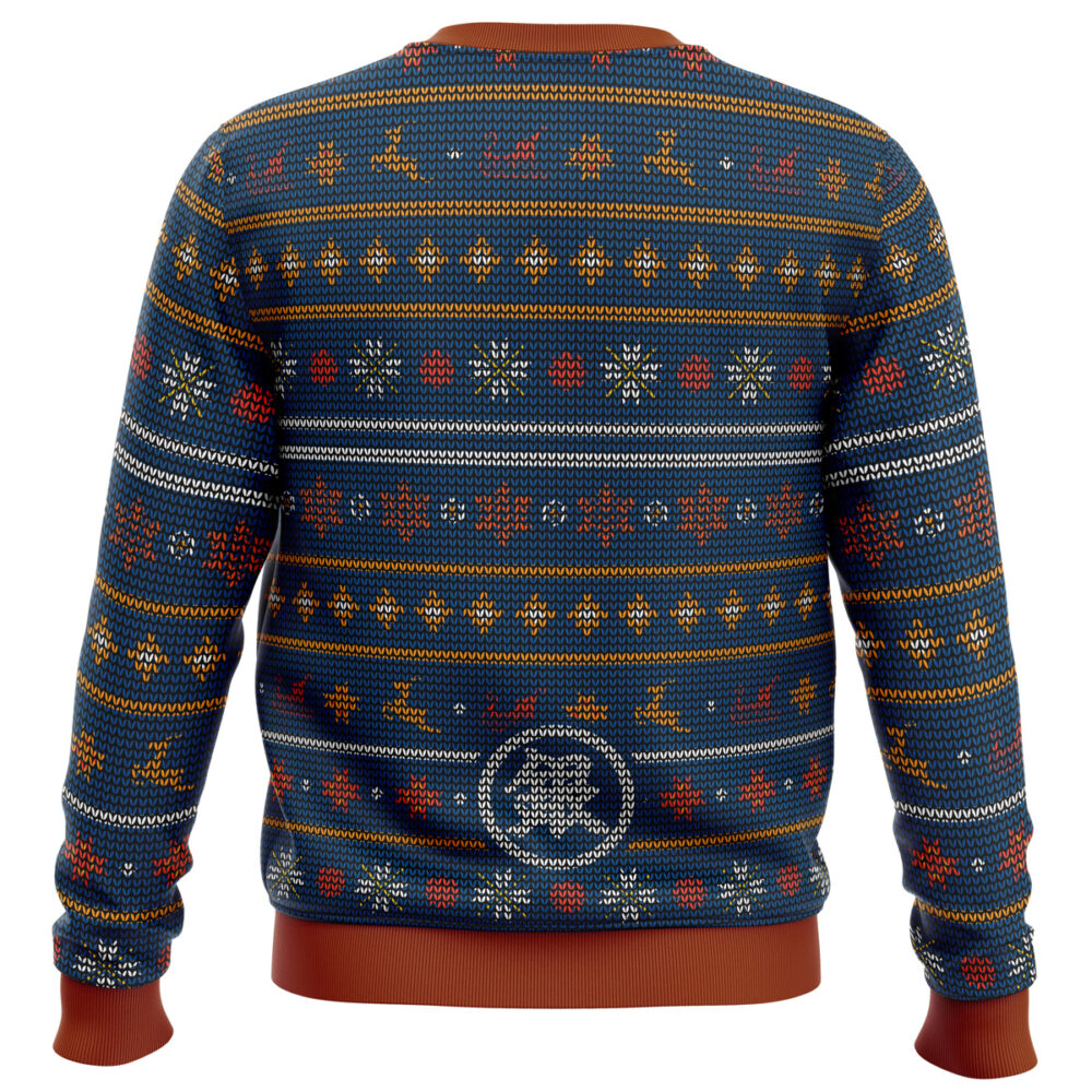 Gintama Gintoki Symbol Ugly Christmas Sweater - Holiday Jumper Sweatshirt - Narides