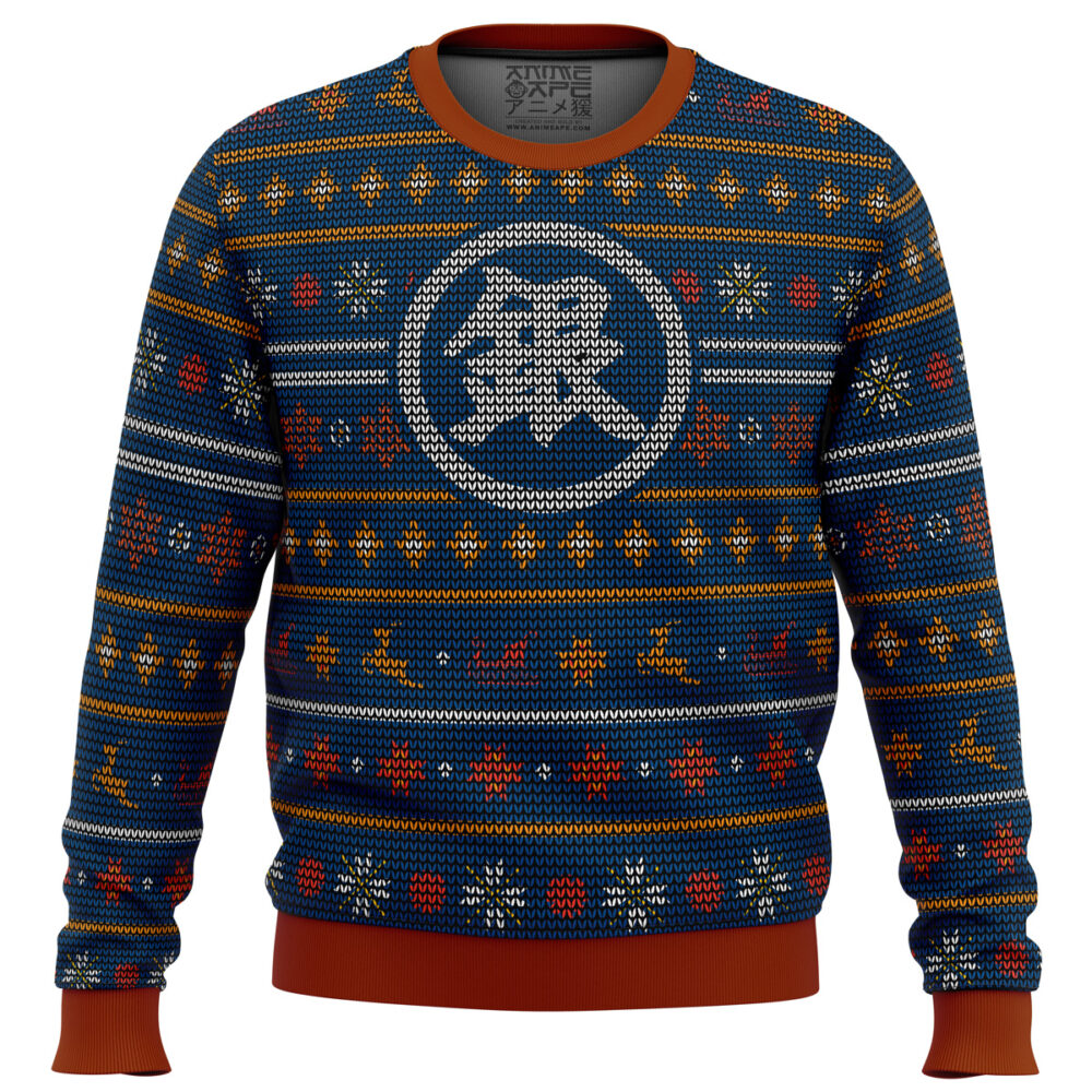 Gintama Gintoki Symbol Ugly Christmas Sweater - Holiday Jumper Sweatshirt - Narides