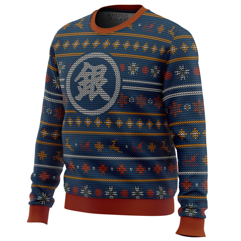 Gintama Gintoki Symbol Ugly Christmas Sweater - Holiday Jumper Sweatshirt - Narides