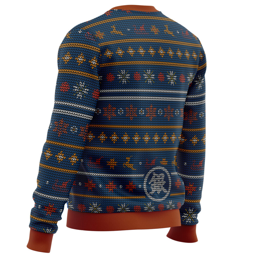 Gintama Gintoki Symbol Ugly Christmas Sweater - Holiday Jumper Sweatshirt - Narides