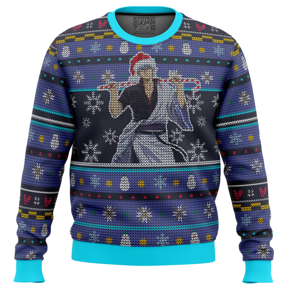 Gintama Sakata Gintoki Ugly Christmas Sweater - Holiday Jumper Sweatshirt - Narides