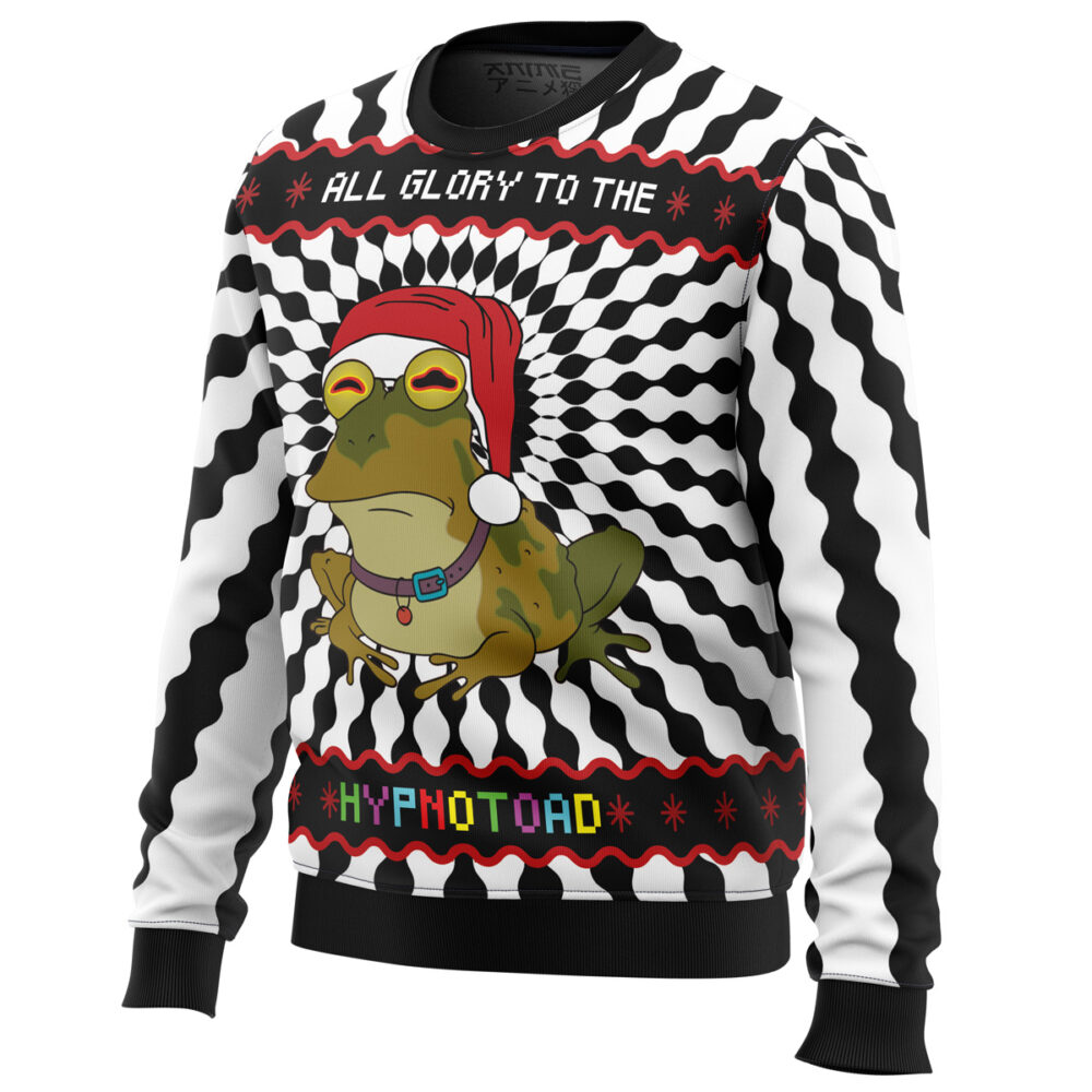 Glory To The Hypnotoad Ugly Christmas Sweater - Holiday Jumper Sweatshirt - Narides