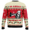 Go Ahead Make My Day Dirty Harry Ugly Christmas Sweater - Holiday Jumper Sweatshirt - Narides