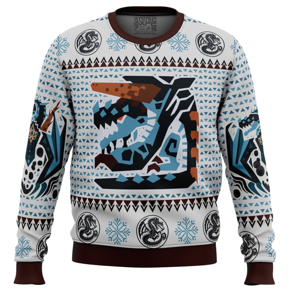 Gogmazios Monster Hunter Ugly Christmas Sweater - Holiday Jumper Sweatshirt - Narides