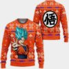 Goku Blue Christmas Anime Dragon Ball Xmas Limited Ugly Sweater - Narides