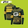 Gold Light Up Green Bay Packers Christmas Awesome Ugly Sweater - Narides