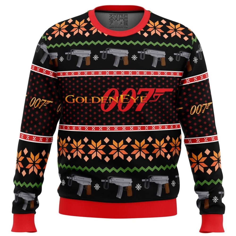 Golden Eye Ugly Christmas Sweater - Holiday Jumper Sweatshirt - Narides