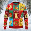 Golden Retriever Dog Lovers Christmas Wishes All Over Christmas Christmas Christmas Jumper Awesome Ugly Sweater - Narides