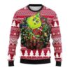 Grinch Hug Arizona Cardinals Christmas Ugly Sweater - Narides