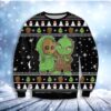 Groot And Grinch Funny Knitting Pattern For Christmas Limited Ugly Sweater - Narides