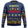 Happy Horrordays Halloween Ugly Christmas Sweater - Holiday Jumper Sweatshirt - Narides