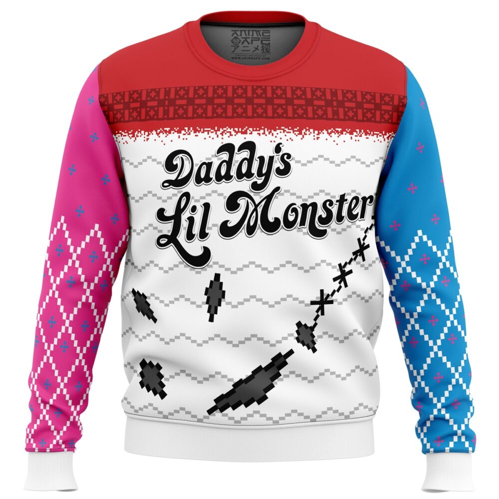 Harley Quinn Suicide Squad Ugly Christmas Sweater - Holiday Jumper Sweatshirt - Narides