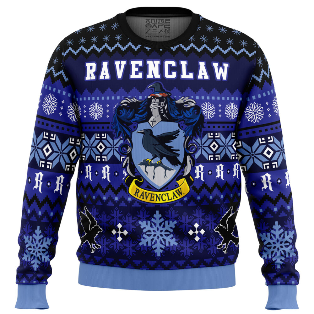 Harry Potter Ravenclaw House Ugly Christmas Sweater - Holiday Jumper Sweatshirt - Narides