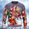 Having Fun With Santa Claus For Xmas Art Style Christmas Limited Ugly Sweater - Narides