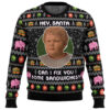 Hey Santa Can I Fix You Some Sandwiches Bad Santa Ugly Christmas Sweater - Holiday Jumper Sweatshirt - Narides