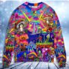 Hippie Magic Trippy Mushroom Awesome Christmas Ugly Sweater - Narides