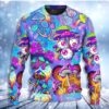 Hippie Mushroom Colorful Cool Style Christmas Ugly Sweater - Narides