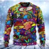 Hippie Mushroom Colorful Lover Christmas Ugly Sweater - Narides