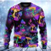 Hippie Mushroom Hippie Life Lover Christmas Ugly Sweater - Narides