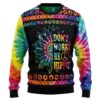 Hippie Tie Dye Color T710 Christmas Awesome Ugly Sweater - Narides