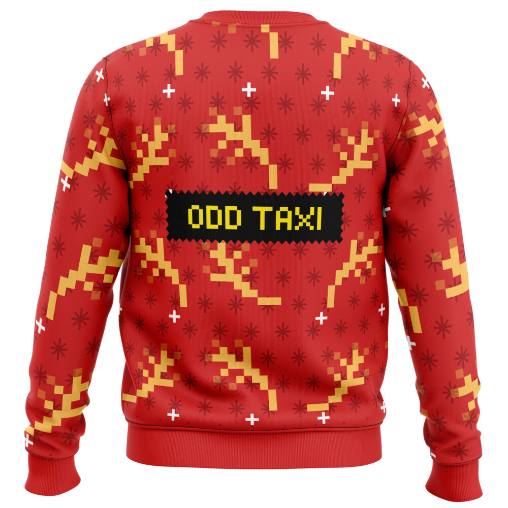 Hiroshi Odokawa Odd Taxi Ugly Christmas Sweater - Holiday Jumper Sweatshirt - Narides