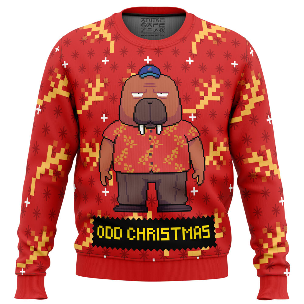 Hiroshi Odokawa Odd Taxi Ugly Christmas Sweater - Holiday Jumper Sweatshirt - Narides