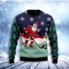 Hockey Santa Claus Christmas Ugly Sweater - Narides