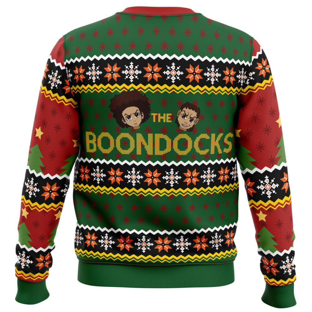 Huey Freeman The Boondocks Ugly Christmas Sweater - Holiday Jumper Sweatshirt - Narides