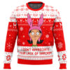 I Dont Appreciate Your Lack of Sarcasm Bob's Burgers Ugly Christmas Sweater - Holiday Jumper Sweatshirt - Narides