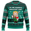 I'm on Santa's Naughty List Vinland Saga Ugly Christmas Sweater - Holiday Jumper Sweatshirt - Narides