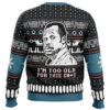 I'm Too Old For This Sh*t Danny Glover Lethal Weapon Ugly Christmas Sweater - Holiday Jumper Sweatshirt - Narides