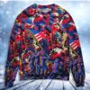 Independence Day Special Star Wars Synthwave Tropical Style Christmas Limited Ugly Sweater - Narides