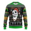 Jack Skellington Nightmare Before Christmas Sandy Claws Is Coming To Town Christmas Awesome Ugly Sweater - Narides