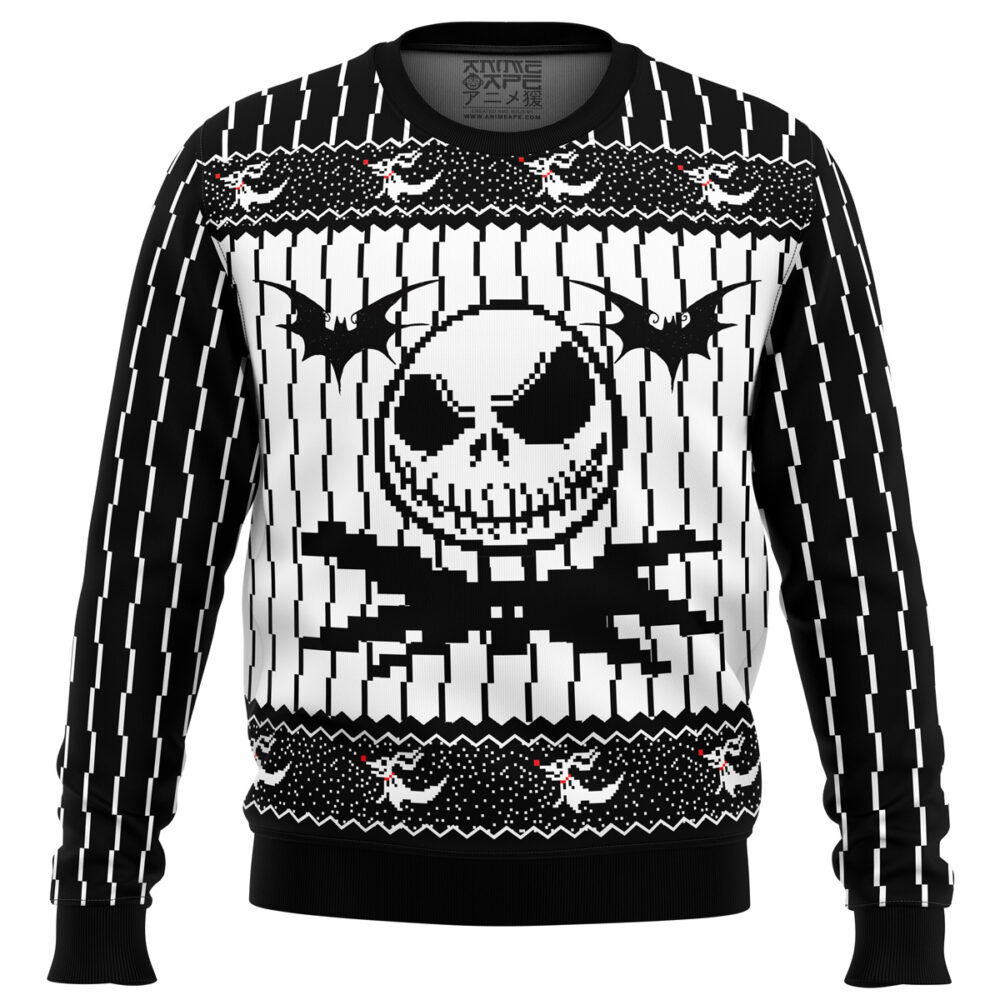 Jack Skellington The Nightmare Before Christmas Ugly Christmas Sweater - Holiday Jumper Sweatshirt - Narides