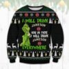 Jameson Grinch Christmas Christmas Knitted Sweatshirt Knitted Sweatshirt Christmas Ugly Sweater - Narides