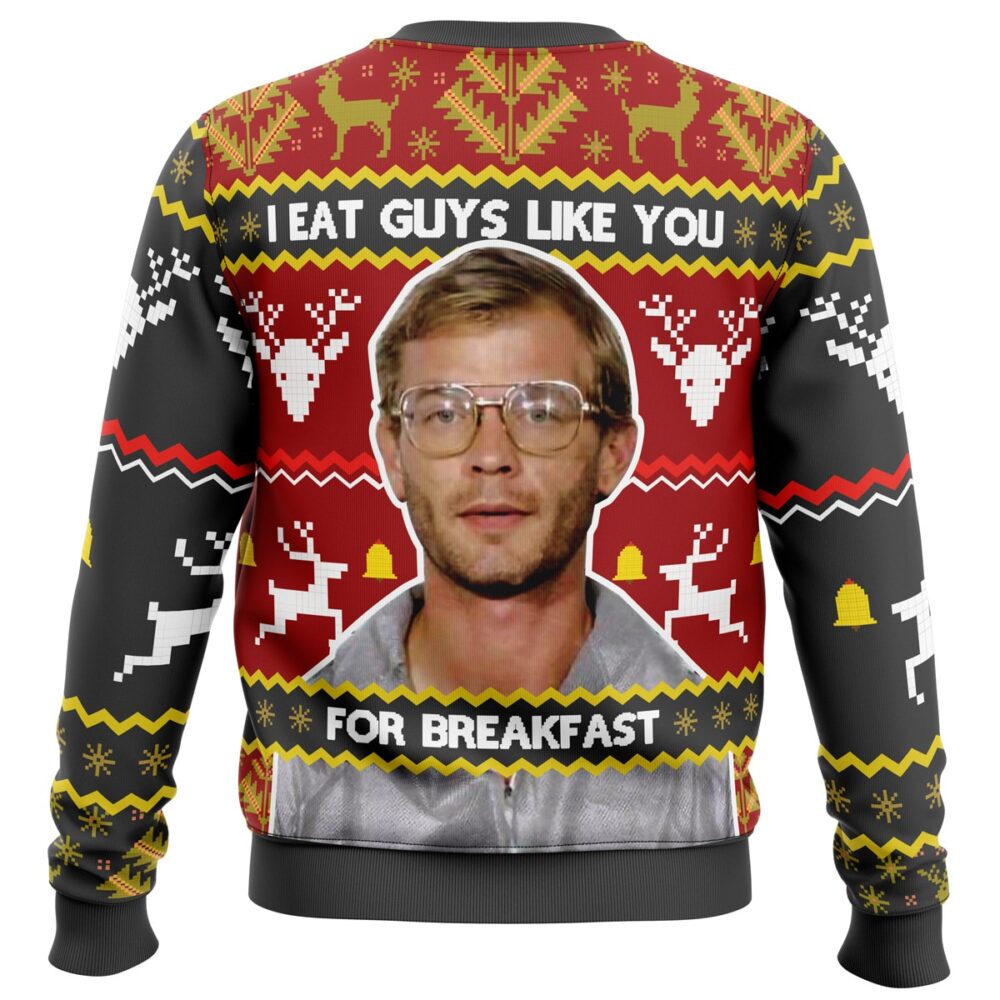 Jeffrey Dahmer Ugly Christmas Sweater - Holiday Jumper Sweatshirt - Narides